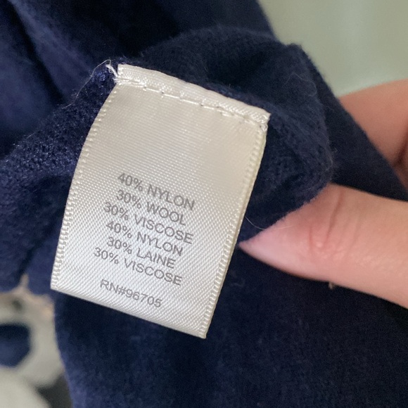 Rebecca Taylor size S navy fringe sweater - Picture 5 of 6